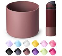 Diumepo Boot for Owala 24 oz, Anti-Slip Protective Sleeve for Owala Twist & FreeSip & Flip Stainless Steel Water Bottle, Silicone Boot Bottom Base for Owala (Reddish Brown)