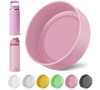 Diumepo Silicone Boot Compatible with YETI 26 oz Water Bottle, Anti-Slip Sleeve Bottom Protector for Owala Twist & FreeSip & Flip 36 oz Stainless Steel Water Bottle (Light Pink)