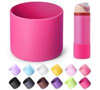 Diumepo Silicone Boot for Owala 24 oz Water Bottles, Anti-Slip Protective Sleeve for Owala Twist & FreeSip & Flip Stainless Steel Water Bottle, Boot Bottom Base for Owala (Rose Red)