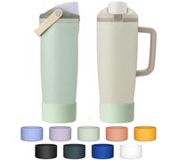 Diumepo Silicone Boot for Owala 30oz & 40oz FreeSip Sway Bottles & Tumblers，Anti-Slip Protective Sleeve Bottom Bumper Cover for Owala 40 oz Triple Layer Insulated Travel Tumbler （Mint Green）