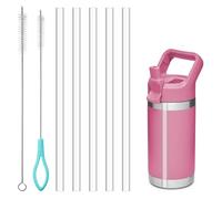 Diumepo Straws for Yeti Rambler Bottle, 5 Pcs Replacement Straws for YETI Rambler 12 oz, 18oz, 26oz, 36oz, 64 oz Insulated Bottle, Accessories for Yeti, Cleaning Brush