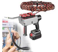 DIUNAOZI Automatic Fish Tape Tools Wire Threading,Electric Cable Lead Pipe Wearer Stringing Machine,40m/min Cordless Electric Stringing Wire Puller,30m-line 1Battery-25000mah