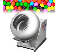 DIUNAOZI Automatic Sugar Coating Machine,Chocolate Coating Polisher, 180W Mini Panning Machine, Adjustable Speed Nut Coating Machine for Food Industries and Pharmaceutical,Easy to Use 220V