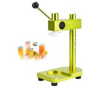 DIUNAOZI Commercial Round Can Sealer,Height Adjustable Can Sealing Machine,Hand Crank Soda Can Sealer, for 51mm Caliber PET Cans,with Graduated Volume, Easy to Clean Green