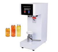 DIUNAOZI Commercial Soda Can Sealer Machine,Automatic Can Sealer,5.5cm Dia & 14-21cm Height Adjustable, 5 Sec Seal Speed,Electric Canning Machine for Aluminum&Plastic Beverage Cans White-220v