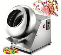 DIUNAOZI Sugar Coating Machine,Electric Chocolate Coating Machine,Small Commercial Coating Machine,3-6kg/H Even Drying Nut Coater for Candy Making & Nut Coating 110V
