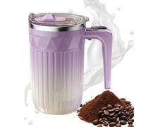 Diuyzoc Automatic Magnetic Stirring Coffee Mug,450ml Temperature Display Mixer Cup | with Detachable Stirrer Rechargeable Self Stirring Cup,for Tea Cocoa Chocolate Beverages Drink Office Home Kitchen