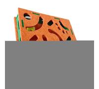 Diuyzoc Cat Scratch Puzzle, Double-Ball Play System, 40x40x8cm, Cat Nail File Enrichment Box, Bell Ball Felt Kitten Scratch Puzzle, Adjustable Sound Modes, For Kitten Dog Small Med Large