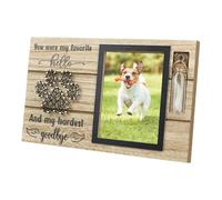 Diuyzoc Dog Memorial Picture Frame | Sympathy Loss Dog Keepsake | Wood Pet Keepsake Frame | Pet Urn Bottle | Dog Loss Memorial Frame | Perfect Size Ensuring An Elegant For Years