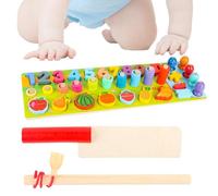 Diuyzoc Kids Memory Game - Educational Wooden Learning,Kids Fruit Number Matching Game,for Classroom Home School Daycare Travel Holiday Birthday Christmas Party