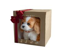 Diuyzoc My Realistic Robot Puppy, Interactive Robot Puppy, Barking Walking Toy Dog, with Moving Tail and Sounds, 13x10cm Soft Fabric, For Kids, Home Learning Pretend Play