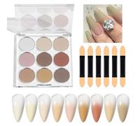 Diuyzoc Pigment Nail Powder - Magic Mirror Finish Glitter,Nail Powder,Shiny Art Gradient Rainbow Mirror Finish Shiny Art Gradient for DIY Decoration Easter Halloween Christmas