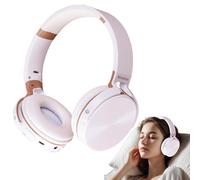 Diuyzoc Wireless Headphones, Extended Playback Time, Black White, Foldable Stereo Musical Headphones, Wireless Earphones, For TV Phone Computer Game Sports Travel Workout