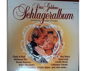 div. Künstler - Das Goldene Schlageralbum / 32 GOLDENE SUPER SCHLAGER / 1983 / Klapp-Bildhülle / Arcade # ADEH/C 107 A-D /Holländische Pressung / 12" Doppel Langspiel Schallplatte / CINDY & BERT / ROY BLACK / REINHARD MEY / KAREL GOTT / DEMIS ROUSSOS / FREDDY BRECK / PETER ALEXANDER / CATHARINA VALENTE / VICKY LEANDROS / FREDDY QUINN UND VIELE MEHR...