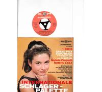 div. Künstler - INTERNATIONALE SCHLAGER-PALETTE / 1. PREIS GRAND PRIX EUROVISION in Kopenhagen 1964 und Siegertitel von San Remo 1964 / Gigliola Cinquetti / NON HO LÈTA / Siw Malmkwist und Umberto Marcato SOLE-SOLE-SOLE / Mr. Acker Bilk und seine Paramount Jazz band / HAREM / Anna - Lena / MORGEN HAST DU KEINE SORGEN / Bildhülle 1964 / SR INTERNATIONAL # 36 656 / 7" Vinyl Single Schallplatte