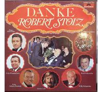 div. Künstler - STOLZ, ROBERT / DANKE ROBERT STOLZ / Klapp-Bildhülle mit ORIGINAL Firmen-Werbe Innenhülle / Polydor # 2371 592 / Deutsche Pressung / 12" Vinyl Langspiel Schallplatte / Peter Alexander / Fritz Wunderlich / Fritz Schulz-Reichel / James Last / Fischer Chöre / Rudi Schuricke / Willy Schneider