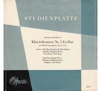 div. Künstler - STUDIENPLATTE / Ludwig van Beethoven / Klavierkonzert Nr. 5 Es-Dur op. 73 / Erik Then-Bergh, Klavier / Münchener Philharmoniker Dirigent: Fritz Rieger / ORIGINAL genähte Bildhülle mit ORIGINAL Kunststoff-Innenhülle / Opera EUROPÄISCHER PHONOKLUB # 4514 / Deutsche Pressung / 7" Vinyl Single Schallplatte / Analyse: PROF. PAUL DOULIEZ / DR. KARL RICHTER / Sprecher: WOLFGANG WENDT / Tontechnik: Kurt Rapp