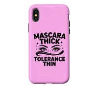 Diva Attitude Mascara Thick Tolerance Thin MUA Introvert Case for iPhone X/XS