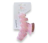 Diva Blush Pink Lightweight Hair Claw Clips Women 11.5cm/4.53in Daily Versatile Strong Grip Non-Slip Retro Kitsch Style For Thick Hair Cute Girlish Student Friendly