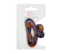 Diva Intertwined Elegant & Premium Hair Claw Clip | 6cm / 2.4-Inch | For All Hair Types Thick & Thin | Quality Materials | Chic & Fashionable | Secure Hold (Gold Tortoiseshell, 6 CM / 2.4 INCH)