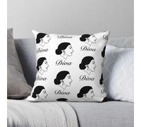Diva Maria Callas Square Pillowcase Polyester Linen Velvet Pattern Zip Decorative Throw Pillow Case Home Cushion Case