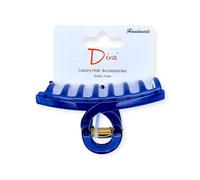 Diva Multi-colored Hair Claw Clips Lapis Lazuli, 9cm/3.5in Professional & Cute Heavy-Duty Non-Slip Vintage Kitsch Thick Hair Friendly Student & Teen Girl