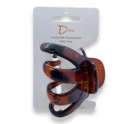Diva Octopus Elegant & Premium Hair Claw Clip | All Hair Types Thick & Thin | Quality Materials | Chic & Fashionable | Durable Grip & Secure Hold (Amber Tortoiseshell, 11.5 CM / 4.5 INCH)