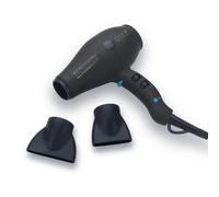 Diva Pro Styling Micro 5000 Pro Dryer - Black. Super-Charged Power, Super-Lightweight Micro-Size. with Macadamia Oil, Argan Oil, and Keratin for Ultra-Shiny and Smooth Hair