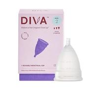 DivaCup Menstrual Cups Model 2 - 100% Medical-Grade Silicone, BPA- And Dye-Free, Soft, Comfortable Cup With Storage Bag And User Guide. Only Period Cup Approved As Medical Device In Multiple Countries