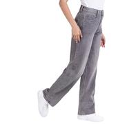 Divadames High-Waisted Wide Leg Denim Jeans, Classic Loose Dad Fit Jeans (UK, Numeric, 10, Regular, Regular, HM6687)