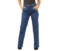 Divadames High-Waisted Wide Leg Denim Jeans, Classic Loose Dad Fit Jeans (UK, Numeric, 16, Regular, Regular, K8318)