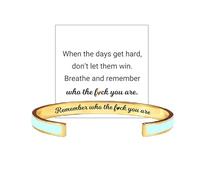 DivaGlamz Be Kind Of A B Motivational Bracelet For Women, Color Stainless Steel with Hidden Message Engraved Opening Cuff Bangle To My Daughter/Best Friend Inspirational Gifts Jewelry, L, Stainless