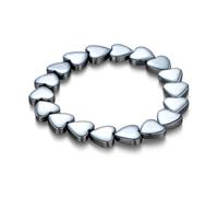 DivaGlamz Hematite Bracelet for Men Restore Edge & Confidence Natural Hematite Stone Beads Stretch Healing Bracelet Inspirational Gift Jewelry