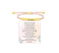 DivaGlamz Let Them Tube Bracelet for Women, Self Worth Motivation Bracelet Adjustable Braided Rope Handmade Engraved Bracelets Stainless Steel To My Daughter/Best Friend Inspirational Gifts Jewelry, L