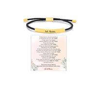 DivaGlamz Let Them Tube Bracelet for Women, Self Worth Motivation Bracelet Adjustable Braided Rope Handmade Engraved Bracelets Stainless Steel To My Daughter/Best Friend Inspirational Gifts Jewelry, L