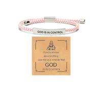 DivaGlamz Let Them Tube Bracelet for Women, Self Worth Motivation Bracelet Adjustable Braided Rope Handmade Engraved Bracelets Stainless Steel To My Daughter/Best Friend Inspirational Gifts Jewelry, L