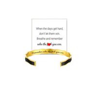 DivaGlamz Remember Who The F You Are Motivational Color wave Bracelet For Women, Stainless Steel with Hidden Message Engraved Friendship Cuff Bracelets To Sorority Sisters Inspirational Gifts Jewelry