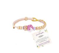 DivaGlamz To My Granddaughter-Infinity Forever Love Heart Bracelet, Natural Emperor Stone Double Layer Purple Beaded Woven Wrap Bracelets Adjustable Mind Peace Gift Jewelry, L, Stone, no gemstone
