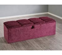 Divan Base Direct Antares Ottoman Storage Box 4Ft6 Double - Chenile Abergine