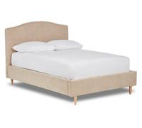 Divan Base Direct Ember Simple Shaped Fabric Bedstead Only 4Ft Small Double- Marlow Stone