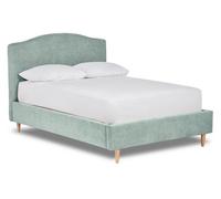 Divan Base Direct Ember Simple Shaped Fabric Bedstead Only 6Ft Super King- Marlow Duck Egg