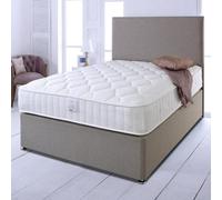 Divan Base Direct Shire Essentials 1000 Pocket Sprung Quilted Divan Bed Set 4Ft6 Double 4 Drawers- Wool Bronze