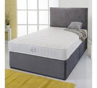 Divan Base Direct Shire Essentials Orthopaedic Sprung Memory Foam Divan Bed Set 5Ft King 2 Drawers Side- Wool Bronze