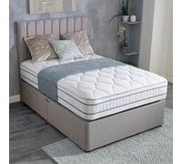 Divan Base Direct Shire Solaris Pictor 1000 Pocket Sprung Divan Bed Set 3Ft Single 2 Drawers Side- Wool Bronze