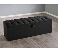 Divan Base Direct Sirius Ottoman Storage Box 4Ft6 Double - Lino Black
