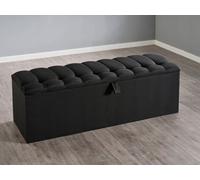 Divan Base Direct Sirius Ottoman Storage Box 6Ft Super King - Lino Black