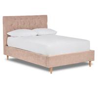 Divan Base Direct Solstice Modern Tall Chesterfield Fabric Bed Base Only 4Ft6 Double- Brecon Mink