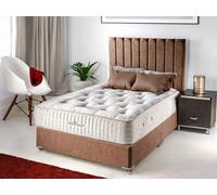 Divan Base Direct Sophia Briar-Rose Clarissa 3000 Pocket Sprung Natural Cashmere Wool Bed Set 5Ft King 4 Drawers - Wool Chestnut