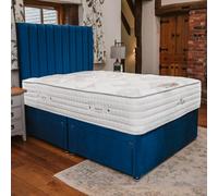 Divan Base Direct Sophia Briar-Rose Emilie 1000 Pocket Sprung Luxury Divan Bed Set 4Ft6 Double 4 Drawers - Plush Marine