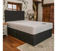 Divan Base Direct Super Paris Orthopaedic Backcare Sprung Divan Bed Set 4Ft Small Double 4 Drawers - Naples Slate